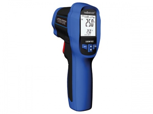 ir-thermometer met k-type ingang (-50° c tot +500° c) - DEM102