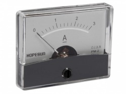 analoge paneelmeter voor dc stroommetingen 3a dc / 60 x 47mm - aim603000