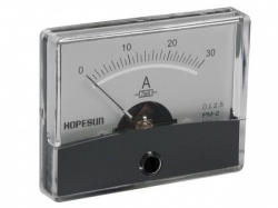 analoge paneelmeter voor dc stroommetingen 30a dc / 60 x 47mm - aim6030a