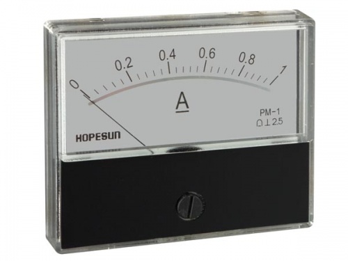 analoge paneelmeter voor dc stroommetingen 1a dc / 70 x 60mm - aim701000