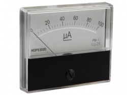analoge paneelmeter voor dc stroommetingen 100µa dc / 70 x 60mm - aim70100u