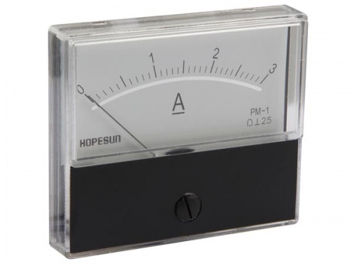 analoge paneelmeter voor dc stroommetingen 3a dc / 70 x 60mm - aim703000