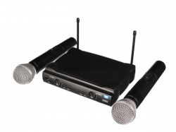 draadloze uhf-microfoon - 2 kanalen - hqmc10012