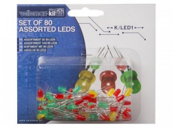 set leds - 80 st. - 2 groottes - 3 kleuren - k/led1