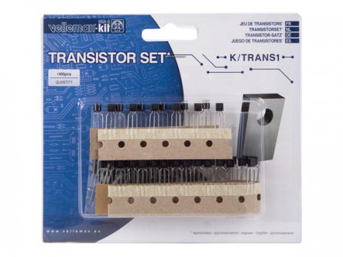 set transistoren - 100 st. - 8 waarden - k/trans1