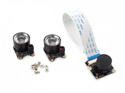 camera module with 2 ir lights for raspberry pi® - vmp404