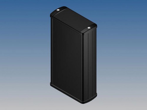 aluminium behuizing - zwart - 160 x 85.8 x 36.9 mm - tk23.9