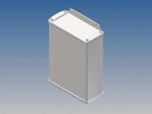 aluminium behuizing - wit - 145 x 105.9 x 45.8 mm - met flens - tk32-e.7