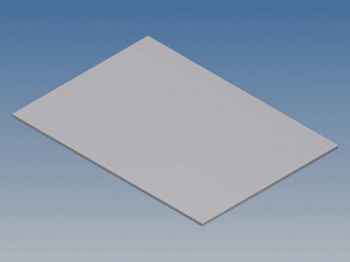 aluminium paneel voor 10003 / mc 22 - zilver - 77 x 55 x 1 mm - tkapp22.1