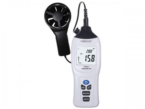 digitale thermometer-anemometer - dem401