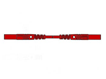 contact protected measuring lead 4mm 100cm / red (mlb/gg-sh 100/1) - hm0411s100