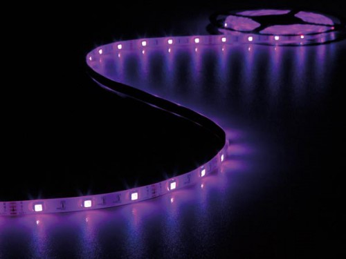 kit met flexibele led-strip, controller en voeding - rgb - 150 leds - 5 m - 12 vdc - leds19rgb