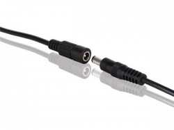 dc voedingsconnector met kabel (mannelijk-vrouwelijk) - lcon07