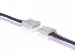 connector voor rgb  ledstrip - met kabel (mannelijk-vrouwelijk) - lcon13