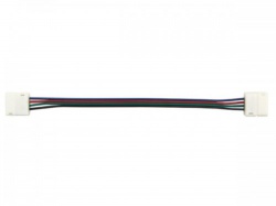 kabel met push connectoren voor flexibele led strip - 10 mm rgb kleur - lcon32