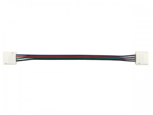 kabel met push connectoren voor flexibele led strip - 10 mm rgb kleur - lcon32
