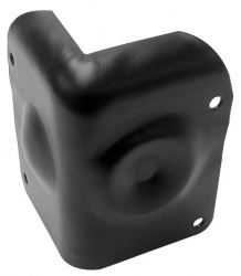 bescherming voor luidsprekerbehuizing, zwart metaal, 50 x 70mm x 90° - vdac20