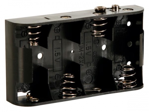 batterijhouder voor 4 x c-cel (voor batterijclips) - BH243B