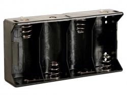 batterijhouder voor 4 x d-cell (met soldeerlippen) - BH143D