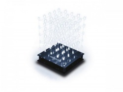 3d led-kubus - 5 x 5 x 5 (witte led) - wsl8018w