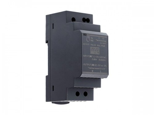 industrial din rail power supply - single output - 30 w - 5 v - 3 a - hdr-30-5