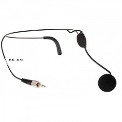 Lichtgewicht headset-condensatormicrofoon met vergrendelbare mini-jack voor gebruik met de HF-BPACK - hf-headset