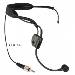 Zeer robuuste headset-condensatormicrofoon met vergrendelbare mini-jack voor gebruik met de HF-BPACK - hf-headset fitness