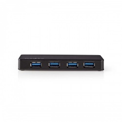 USB-Hub | 4-Poorts poort(en) | USB 3.2 Gen1 | Netvoeding / USB Gevoed | 4x USB - uhubu3420bk