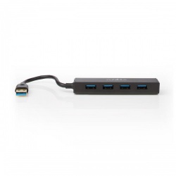 USB-Hub | 4-Poorts poort(en) | USB 3.2 Gen1 | Netvoeding / USB Gevoed | 4x USB - uhubu3410bk
