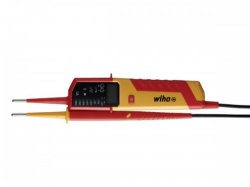 wiha voltage and continuity tester emobility 12 - 1.000 vac / 1500 vdc - cat iv (44319) - wh44319
