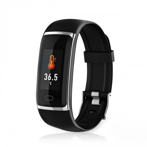 Smart Watch | LCD | IP67 | Maximale gebruiksduur: 7200 min | Android™ / IOS | Zwart - btsw001bk