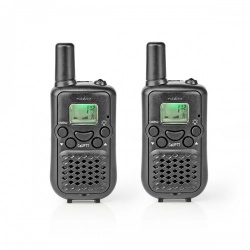 Walkie talkie Set | 2 Handsets | Tot 5 km | Frequentiekanalen: 8 | PTT / VOX | tot 2,5 uur | Zwart - wltk0500bk