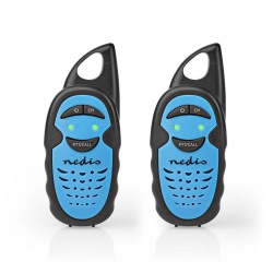 Walkie talkie Set | 2 Handsets | Tot 3 km | Frequentiekanalen: 3 | PTT | tot 3 uur | Blauw / Zwart - wltk0300bu