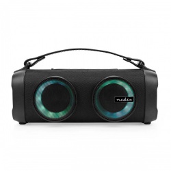 Bluetooth® Party Boombox | 5 uur | 2.0 | 24 W | Media afspeelmogelijkheden: AUX / USB | Koppelbaar | Handgreep | Feestverlichting | Zwart - spbb306bk