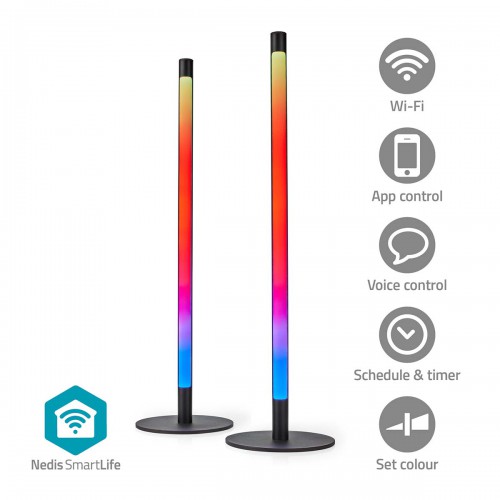 SmartLife Sfeerverlichting | Wi-Fi | Tube | 600 lm | RGBIC / Warm tot Koel Wit | 2700 - 6500 K | 36 W | Metaal - wifild10rgbw