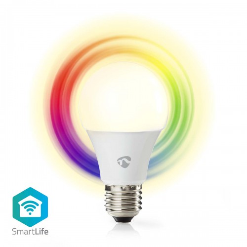 SmartLife Multicolour Lamp | Wi-Fi | E27 | 806 lm | 9 W | RGB / Warm tot Koel Wit | 2700 - 6500 K | Android™ / IOS | Peer | 1 Stuks - wifilrc10e27