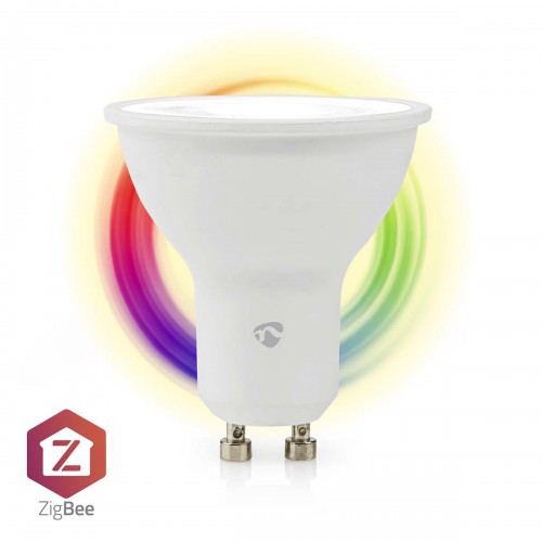 SmartLife Multicolour Lamp | Zigbee 3.0 | GU10 | 345 lm | 4.7 W | RGB / Warm tot Koel Wit | 2200 - 6500 K | Android™ / IOS | Spot | 1 Stuks - zblc10gu10