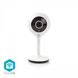SmartLife Camera voor Binnen | Wi-Fi | Full HD 1080p | Cloud Opslag (optioneel) / microSD (niet inbegrepen) | Met bewegingssensor | Nachtzicht | Wit - wifici06cwt