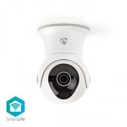 SmartLife Camera voor Buiten | Wi-Fi | Full HD 1080p | IP65 | Cloud Opslag (optioneel) / Intern 16 GB | 12 V DC | Met bewegingssensor | Nachtzicht | Wit - wifico20cwt