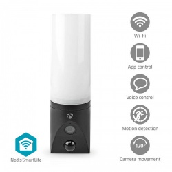 SmartLife Camera voor Buiten | Wi-Fi | Omgevingslicht | Full HD 1080p | IP65 | Cloud Opslag (optioneel) / microSD (niet inbegrepen) / Onvif | 100 - 240 V AC | Met bewegingssensor | Nachtzicht | Zwart - wificol20bk