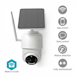 SmartLife Camera voor Buiten | Wi-Fi | Full HD 1080p | Kiep en kantel | IP65 | Max. batterijduur: 5 Maanden | Cloud Opslag (optioneel) / microSD (niet inbegrepen) | 5 V DC | Met bewegingssensor | Nachtzicht | Wit - wificbo50wt