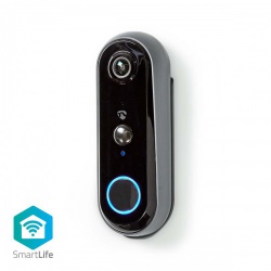 SmartLife Videodeurbel | Wi-Fi | Batterij Gevoed | Full HD 1080p | Cloud Opslag (optioneel) / microSD (niet inbegrepen) | IP54 | Met bewegingssensor | Nachtzicht | Grijs - wificdp20gy