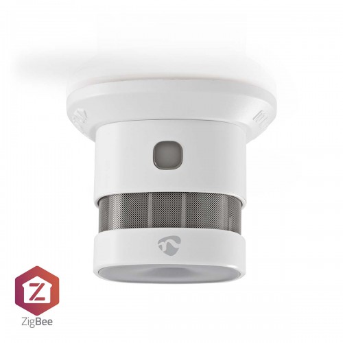 SmartLife Rookmelder | Zigbee 3.0 | Batterij Gevoed | Levenscyclus sensor: 10 Jaar | EN 14604 | 85 dB | Wit | 1 Stuks - zbds10wt