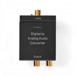 Digitale Audioconverter | 1-weg | Input: 1x Digital RCA / 1x TosLink | Output: 1x (2x RCA) / 1x 3,5 mm | eARC | Automatisch | Geïntegreerde versterker | Zwart - acon2510bk