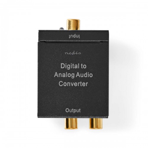 Digitale Audioconverter | 1-weg | Input: 1x Digital RCA / 1x TosLink | Output: 1x (2x RCA) / 1x 3,5 mm | eARC | Automatisch | Geïntegreerde versterker | Zwart - acon2510bk