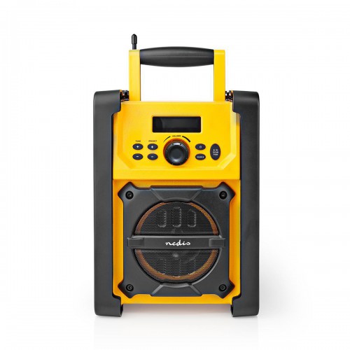 FM-Radio | Bouwradio | FM | Batterij Gevoed / Netvoeding | Digitaal | 15 W | Scherm grootte: 2.2 " | Blauw-Wit Scherm | Bluetooth® | IPX5 | Handgreep | Geel / Zwart - rdfm3100yw