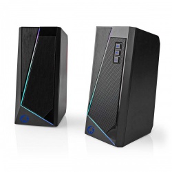 Gaming Speaker | Speaker-kanalen: 2.0 | USB Gevoed | 3,5 mm Male | 18 W | LED | Volumebediening - gspr31020bk