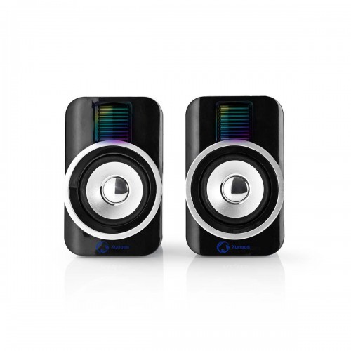 Gaming Speaker | Speaker-kanalen: 2.0 | USB Gevoed | 3,5 mm Male | 30 W | RGB | Volumebediening - gspr20020bk