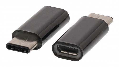 USB 2.0-Adapter USB-C Male - USB Micro-B Female Zwart - vlcp60910b