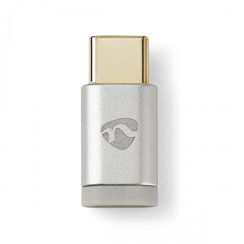 USB-C™ Adapter | USB 2.0 | USB-C™ Male | USB Micro-B Female | 480 Mbps | Rond | Verguld | Zilver | Cover Window Box - cctb60910al